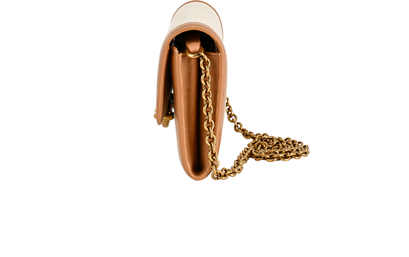 Le Maillon WOC, &pound;795, Handbags, Beige/Tan, Canvas/Leather, Bottom view